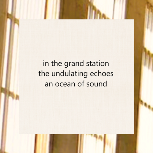haiku poem about the city 5-7-5: in the grand station the undulating echoes an ocean of sound