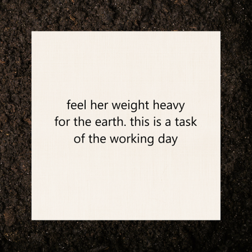haiku poem about death 5-7-5: feel her weight heavy for the earth. this is a task of the working day. by Peter Galen Massey